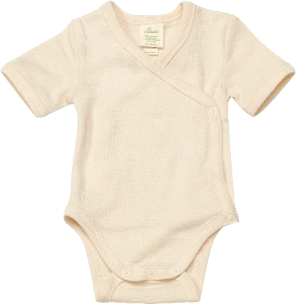 Organic Wool & Silk Wrap Bodysuit